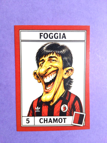 Figurina caricatura calciatori - figurina,
