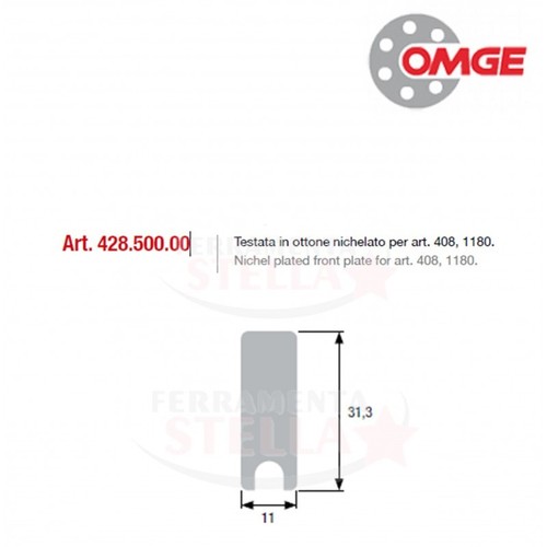 Testata nikelato 408 1180 - x, 408-1180