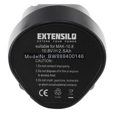 Batterie pour Makita TD090DWE STEXMR051 TD090DWX TD090 TD090D 2,5Ah 10,8V