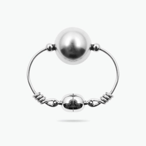 Morsetto magnetico per anello