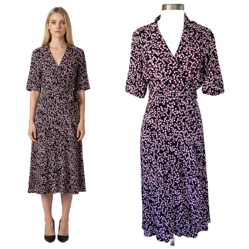 Abito ganni midi wrap - wo,