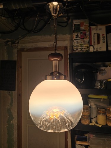 Lustre globe murano - lustre, mazzega