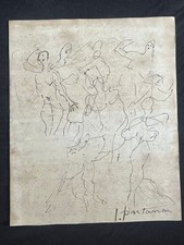 LUCIO FONTANA drawing and