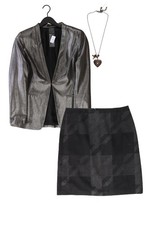 Completo moda donna taglia M con Blacky Dress blazer taglia 40 e collana