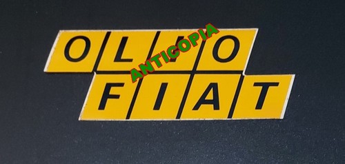 Olio fiat adesivo vintage - olio,
