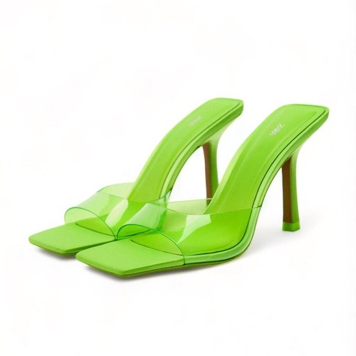 Sandali mules zara verde lime - sandali,