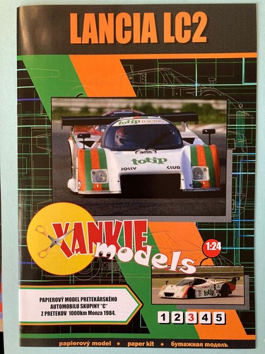 Modellino cartaceo lancia lc2 - cartaceo,