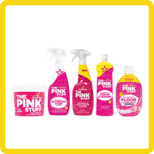 Set 5x Pink Stuff Casa Completa Pasta Spray Bagno Pavimenti + Crema Lucidante