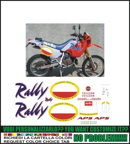 Adesivi tuareg 125 rally - adesivi,