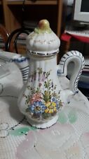 Antica Tisaniera, the, teiera vintage porcellana decorata a mano 