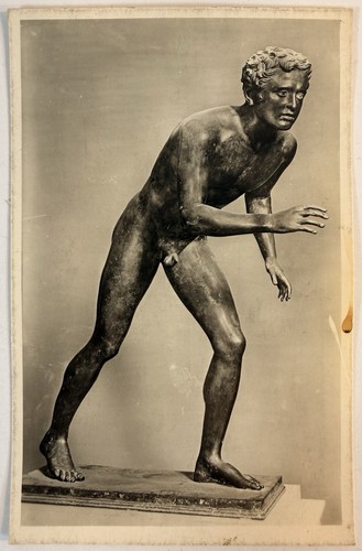 Statua bronzo rppc - bronzo, napoli