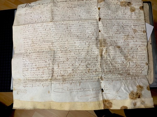 1573 très grand parchemin - 1573,