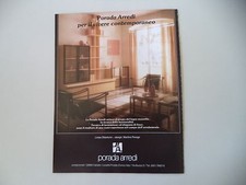 advertising Pubblicità 1981 PORADA ARREDI - CABIATE COMO