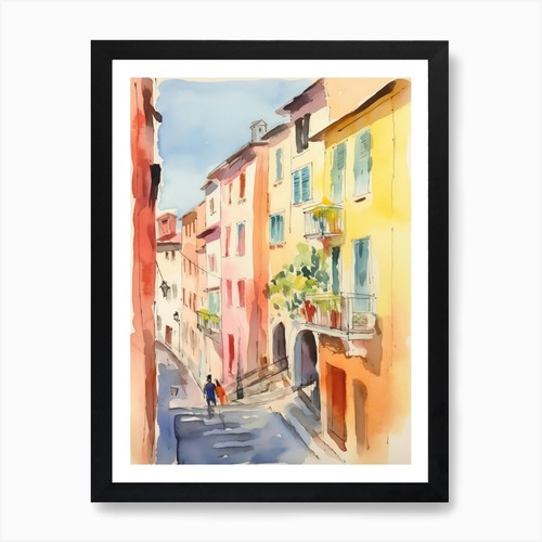 Bergamo italia acquerello - italia,