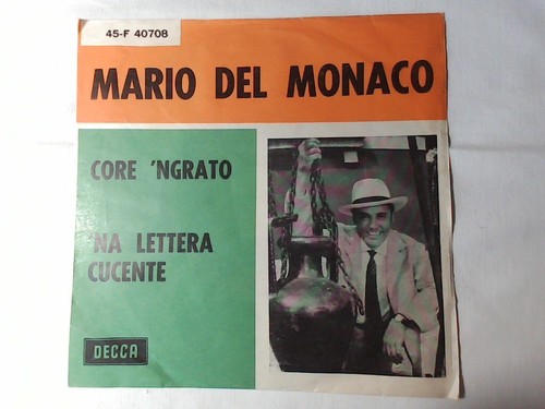 Mario del monaco lettera - monaco,