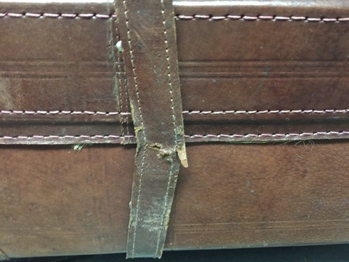 Due valige cuoio vintage - valige,