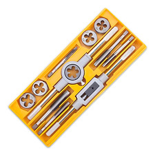 KIT FILIERA 12 PEZZI MASCHIO E FEMMINA CASSETTA PER FILETTATURA M6 M7 M8 M10 M12