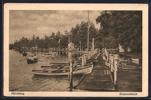 Cartolina norimberga barche a - cartolina,