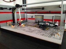 diorama 1/72 Hangar aerei