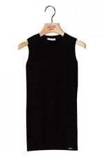 LIU JO Canotta viscosa nera