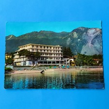 SPLENDID NOUVEL HOTEL ITALIA BAVENO LAGO MAGGIORE CARTOLINA A COLORI SCRITTA - U