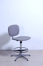 Sgabello per tecnigrafo Sedia ufficio tecnico girevole vintage design anni 70 