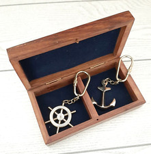 SET 2 PORTACHIAVI IN OTTONE