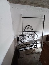 Letto 1 Piazza In Ferro Battuto Vintage