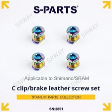 Kit rondella dadi bulloni pelle freno morsetto C titanio per Sram Shimano Brompton