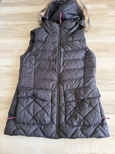 North face vest womens black - face,