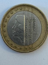 MONETA DA 2 EURO Rara BEATRIX KONINGIN DER NEDERLANDEN DEL 1999