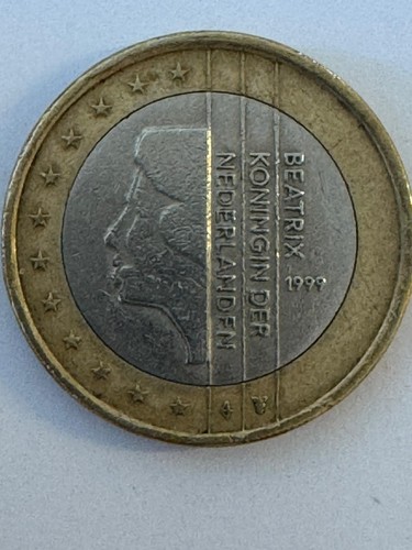 Moneta euro rara beatrix - da,