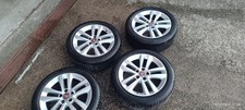 4 CERCHI IN LEGA  17" POLLICI ORIGINALI con gomme da neve PER FIAT CROMA