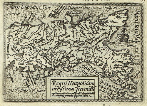 Regno napoli 1598 ortelius - regno,