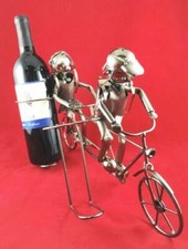 Zaino bambini su tandem bicicletta fatto a mano metallo portabottiglie vino caddy