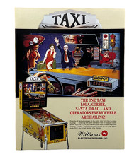 Williams Taxi Pinball Flyer