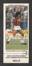 TOP PLAYER FIGURINA CALCIATORI ZAINI 1989-90 CONCORSO BOMBER MILAN GULLIT NUOVA