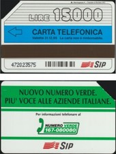 SCHEDA TELEFONICA 15000 LIRE