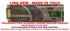 Broadcast Professional Elenos 5Kw ETG5000W FM Transmitter Wide Band - 88 108 Mhz