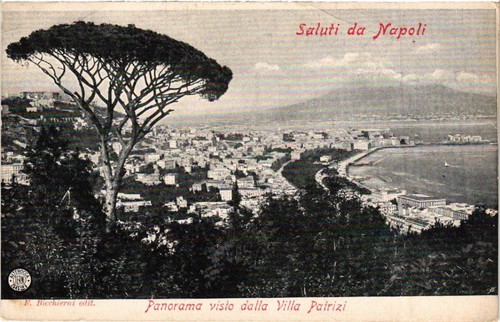 Cpa napoli panorama visto - panorama,