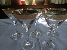 5 bicchieri Cocktail Oro 
