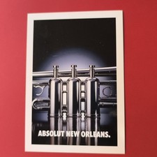 ABSOLUT NEW ORLEANS VODKA COLLECTION NUMERO 27 CARTOLINA PUBBLICITARIA A COLORI