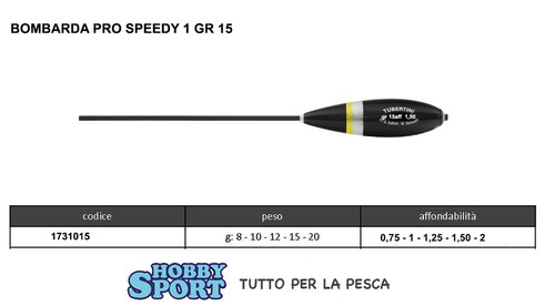 Bombarda serie pro speedy uno - serie,
