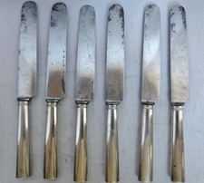 Antiche Posate In Argento 800 Punzone Italia 1900 Manici Argento Massiccio