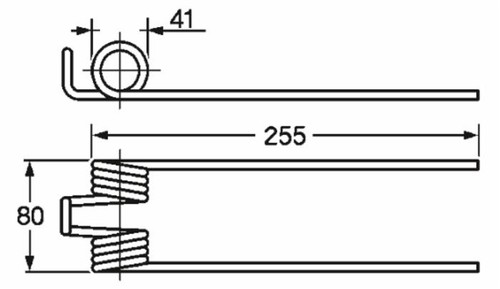 Dente ranghinatore ama - dente, mm