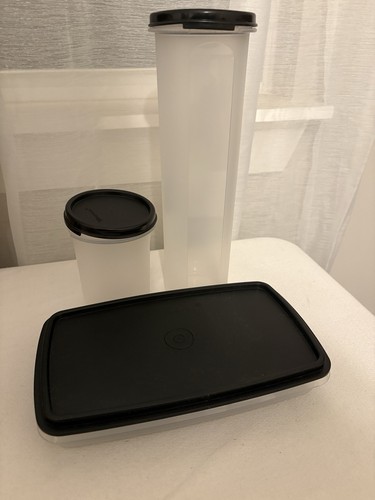 Lot tupperware black - black, seal