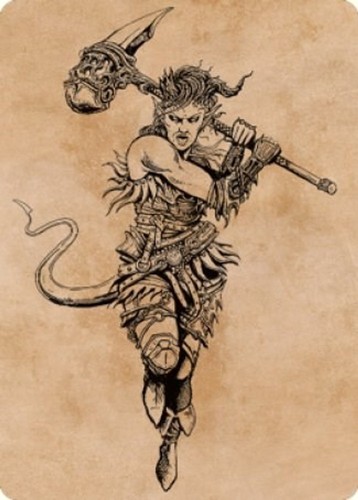 Carta arte karlach furia di - carta,
