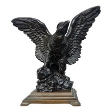 *HH* Antica Statua Scultura Bronzo Aquila Liberty Vittoriana Uccello Statue 