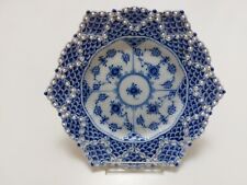 PIATTO  originale Royal Copenhagen Blue Fluted Full Lace Plate.  NUMERO 635 RARO