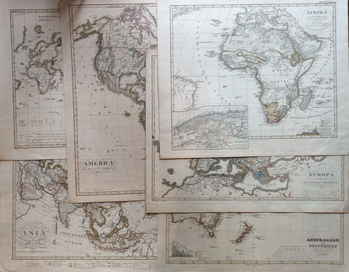 Mappe antiche mappamondo - 6,